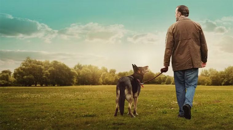 Ricky Gervais sörjer – fyrbenta kollegan från "After Life" död