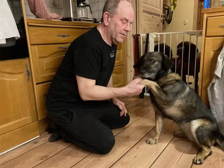 Dramatisk räddning av eftersökshund i gruva