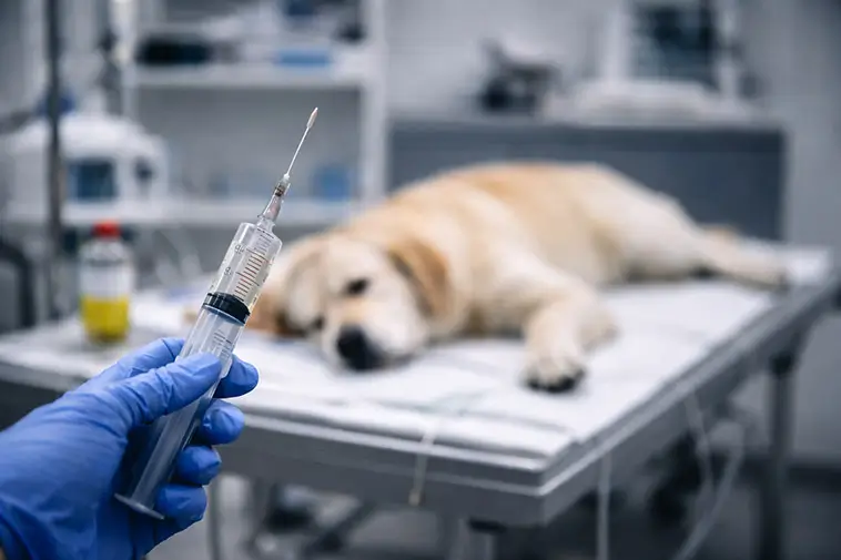 Olycka på Evidensia-klinik: Veterinär fick avlivningsmedel i munnen