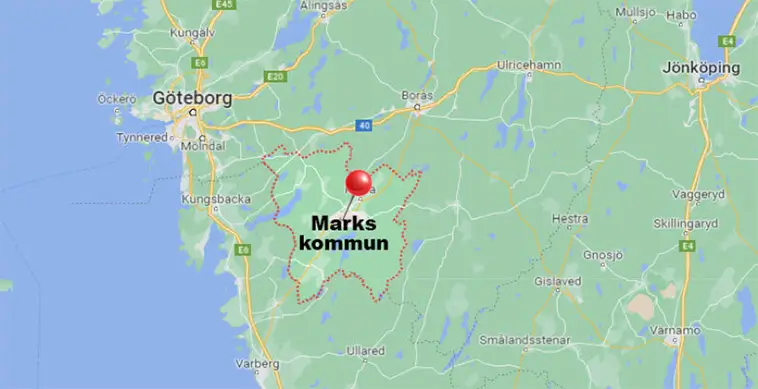 Hemtjänstmedarbetare skadad efter hundbett i Marks kommun