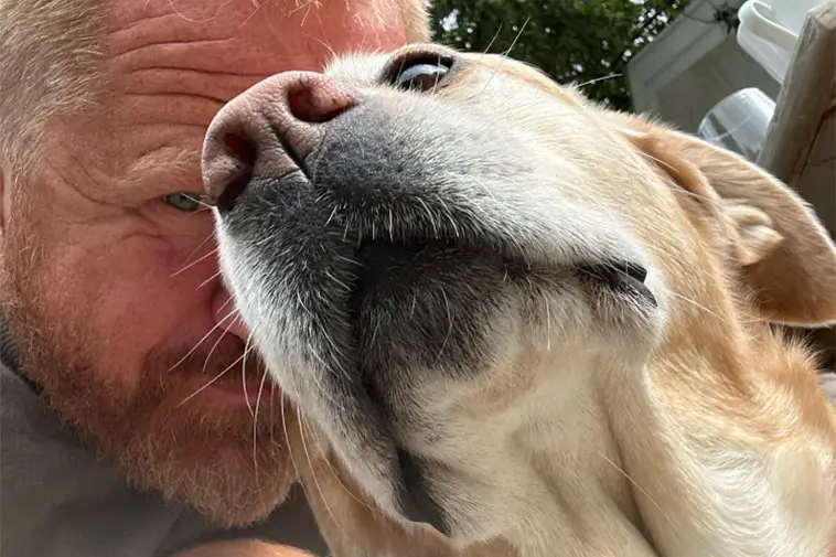 Sorg hos Hundcoachen Fredrik Steen – Lilla Nymo har somnat in
