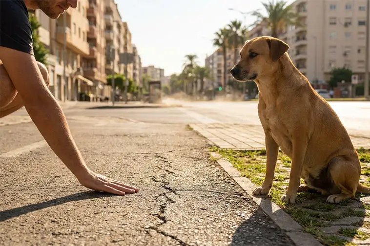 Veterinärer varnar: Het asfalt kan bränna hundens tassar
