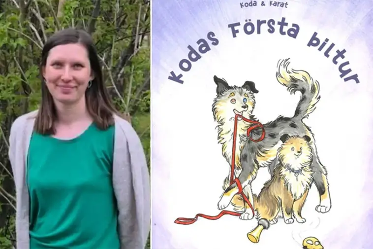 Hundarna Koda och Karat fick en egen barnbok
