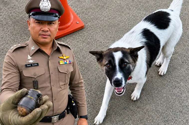 Hunden kom hem med märkligt fynd – då spärrades området av