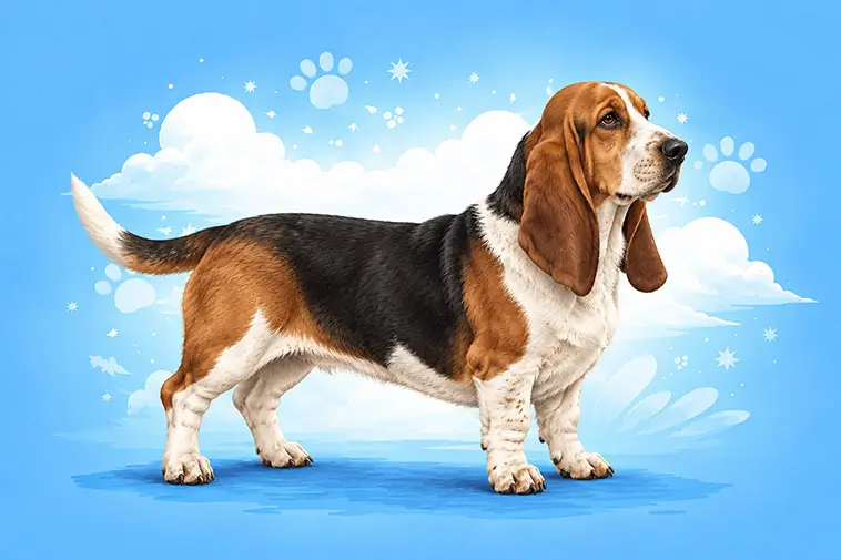 Allt om Basset Hound: Egenskaper, ursprung, hälsa och skötsel