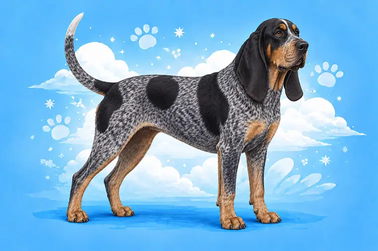 Allt om Bluetick Coonhound: Egenskaper, ursprung, hälsa och skötsel