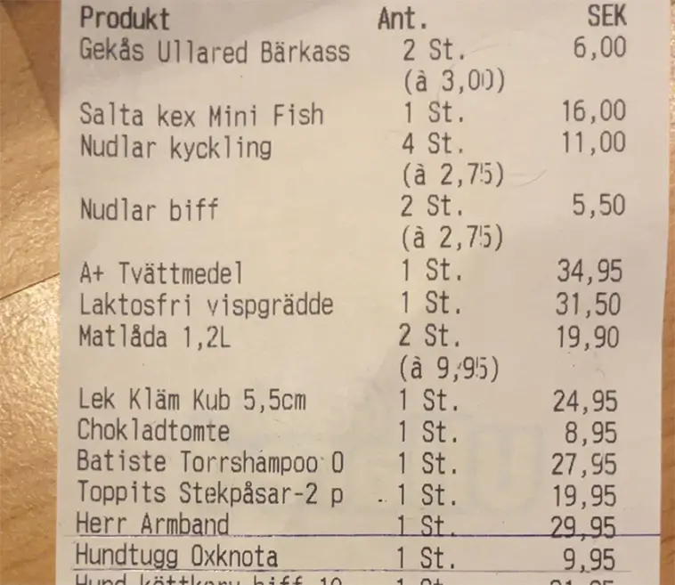 Hunden Cleo blev akut sjuk efter tuggben från Gekås