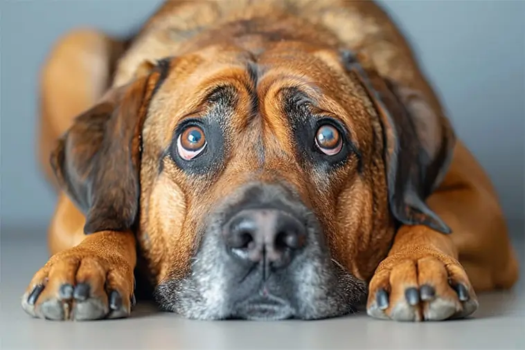 Magsäcksomvridning hos hund – symtom och akut hjälp