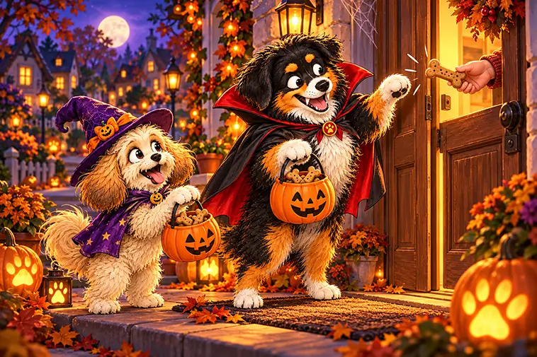 Glad Halloween från oss på Hundnytt – låt kvällen bli rolig för barnen och trygg för djuren