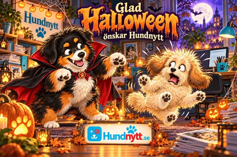 Glad Halloween från oss på Hundnytt – låt kvällen bli rolig för barnen och trygg för djuren