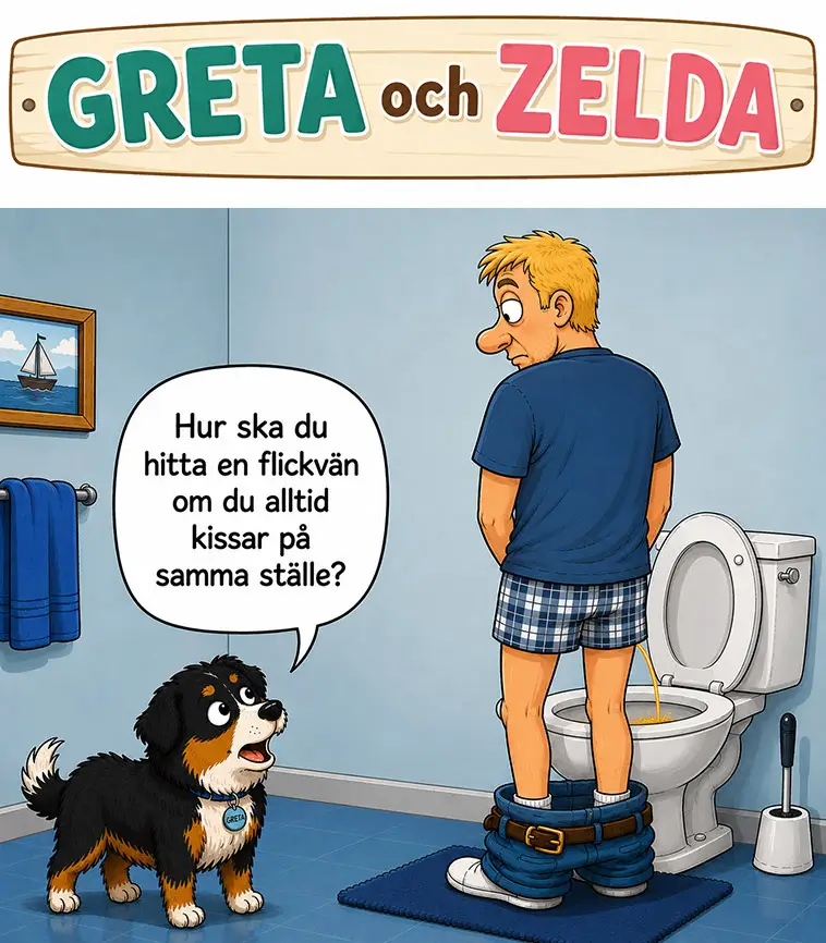 Greta och Zelda – veckans seriestripp