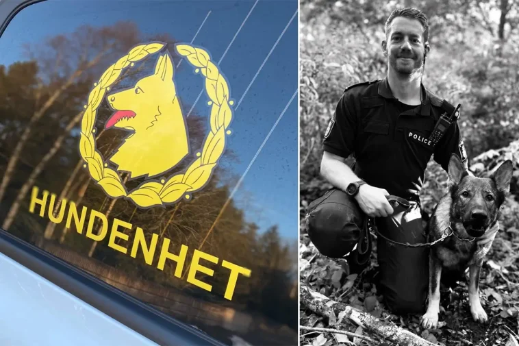 Polisens hundförare sörjer Oskar – samlar in till familjen
