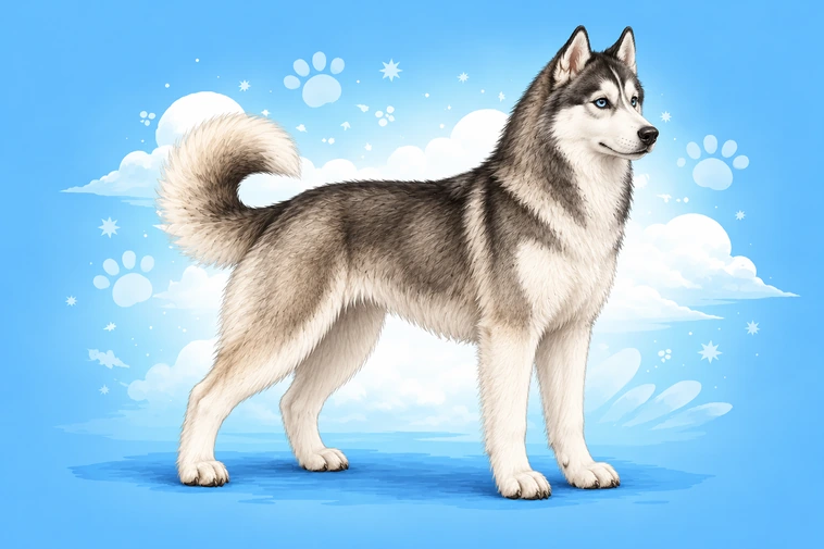 Allt om Siberian Husky: Egenskaper, ursprung, hälsa och skötsel