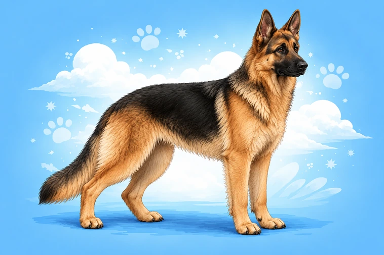 Allt om Tysk Schäferhund: Egenskaper, ursprung, hälsa och skötsel